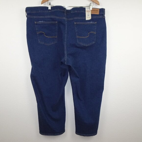 Levi Strauss Signature Jeans Women's Plus Size 28 Blue Stretch Denim Straight - Picture 4 of 10